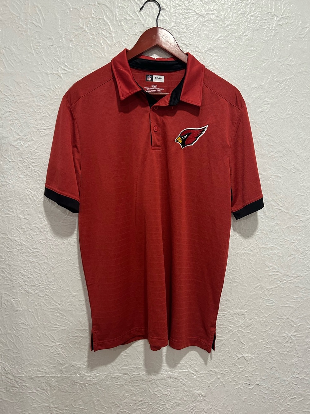 NFL Arizona Cardinals Polo with Black Trim